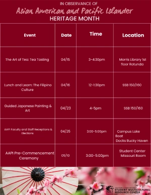 Calendar for AAPI Events (click to learn more)